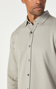 Mavi - Mens Long Sleeve Button Up Shirt Slim Fit ~ Elephant Skin