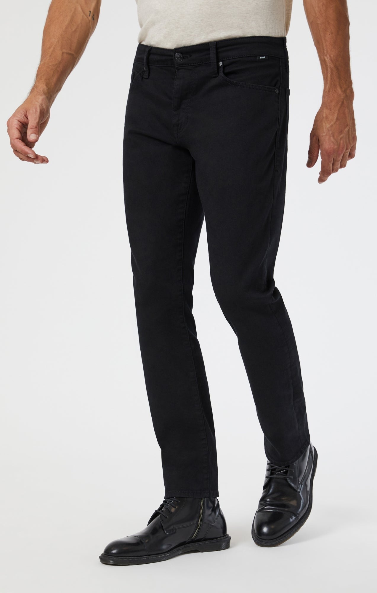 Mavi - Marcus Slim straight jeans Regular rise ~ double black supermove