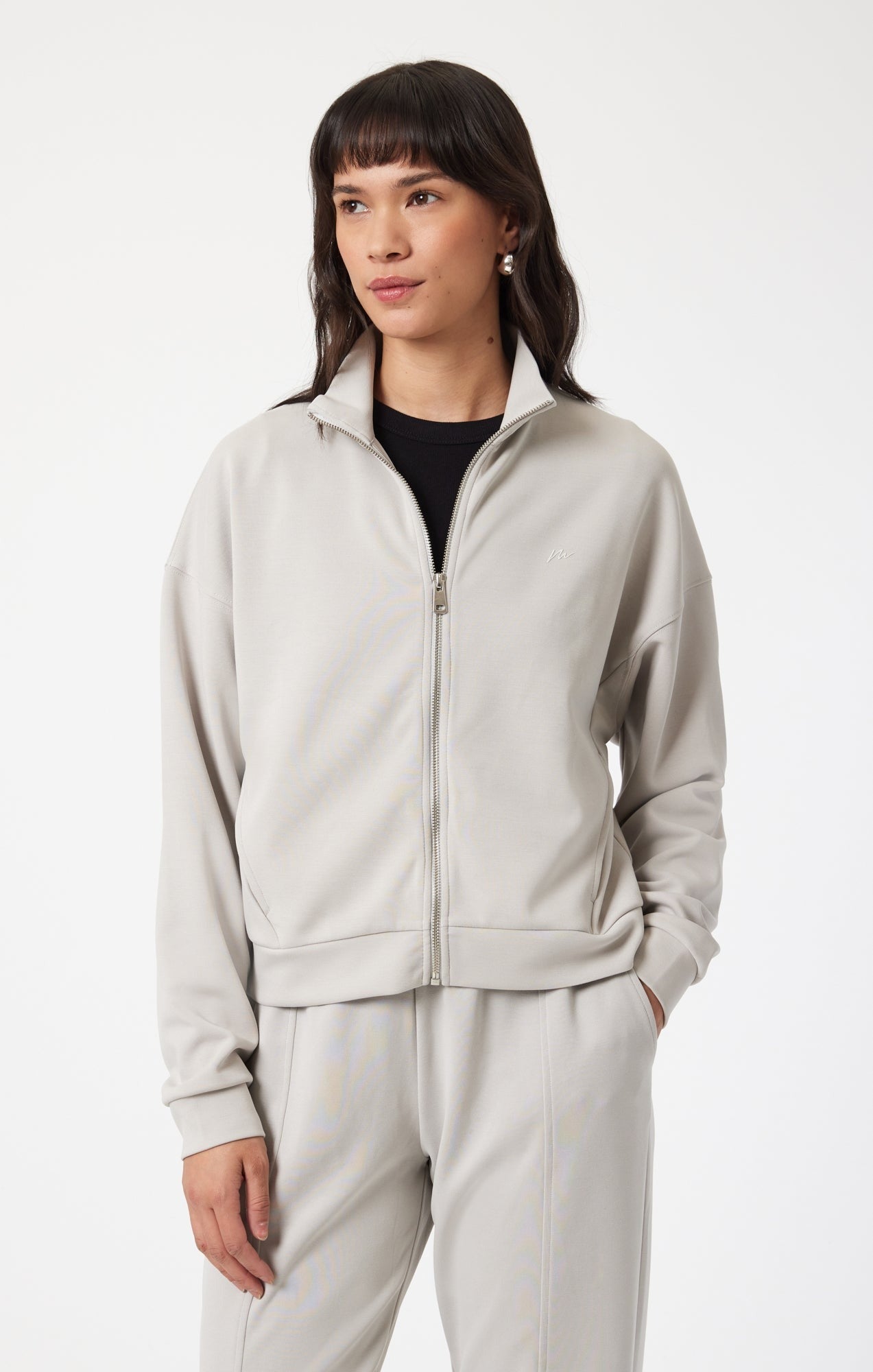 Mavi - Full zip jacket boxy ~ gray violet