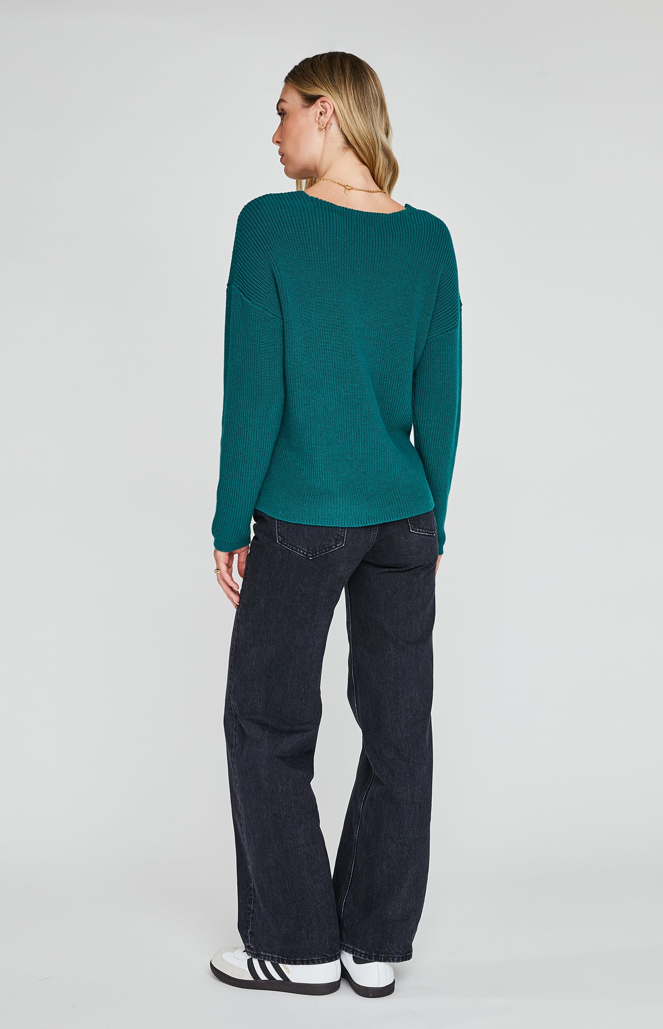 GENTLE FAWN - Tucker Sweater in Emerald Green