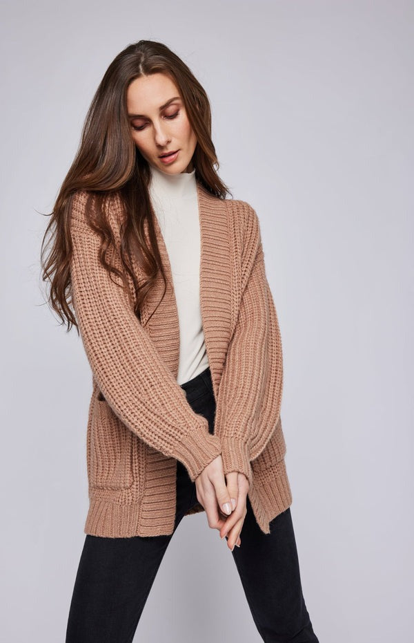 Gentle Fawn - Lauren Cable Knit Cardigan ~ Camel