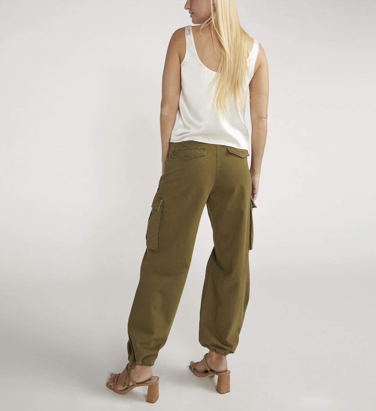 Silver - Surplus Cargo Pant ~ Military Green