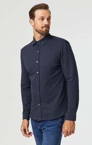 Mavi - Long Sleeve Button Up Shirt Slim Fit ~ Mood Indigo