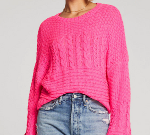 Saltwater LUXE - Ronnie Sweater ~Hot Pink