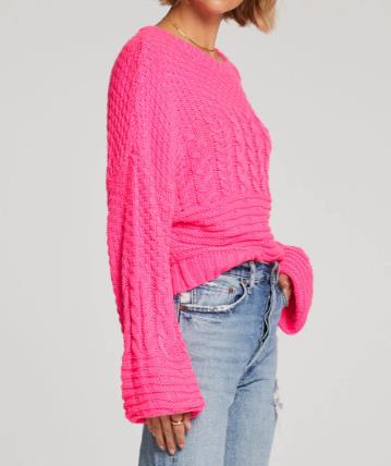 Saltwater LUXE - Ronnie Sweater ~Hot Pink