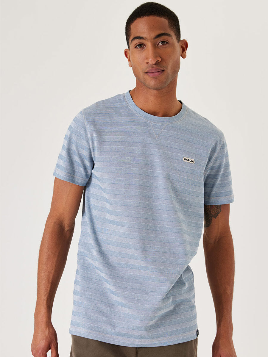 GARCIA - T-shirt with texture - short sleeves