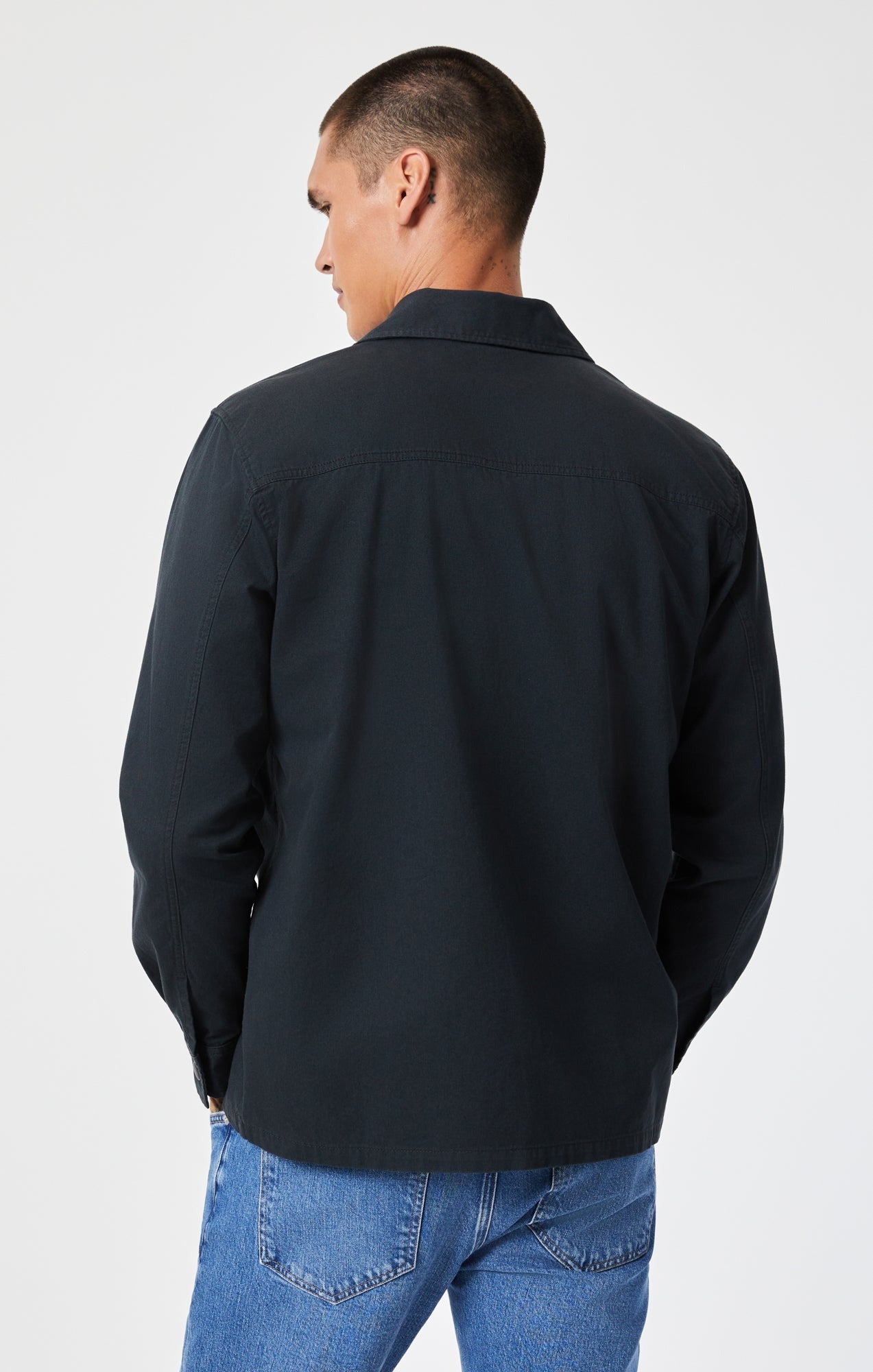 Mavi - Double pocket Overshirt Regular fit ~ pirate black