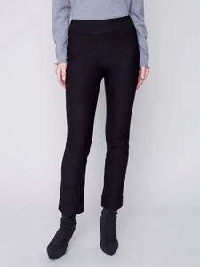 CHARLIE B - Bengaline Cuffed Stretch Pull on Pant