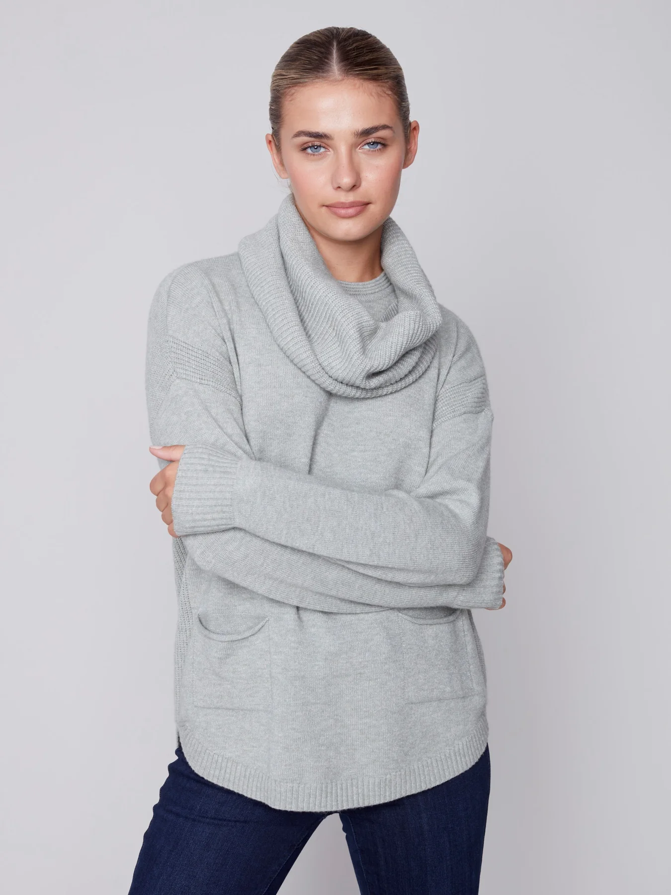 Charlie B - Sweater with Removable Scarf