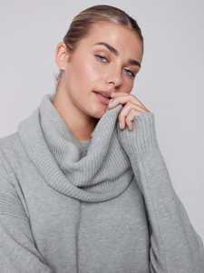 Charlie B - Sweater with Removable Scarf