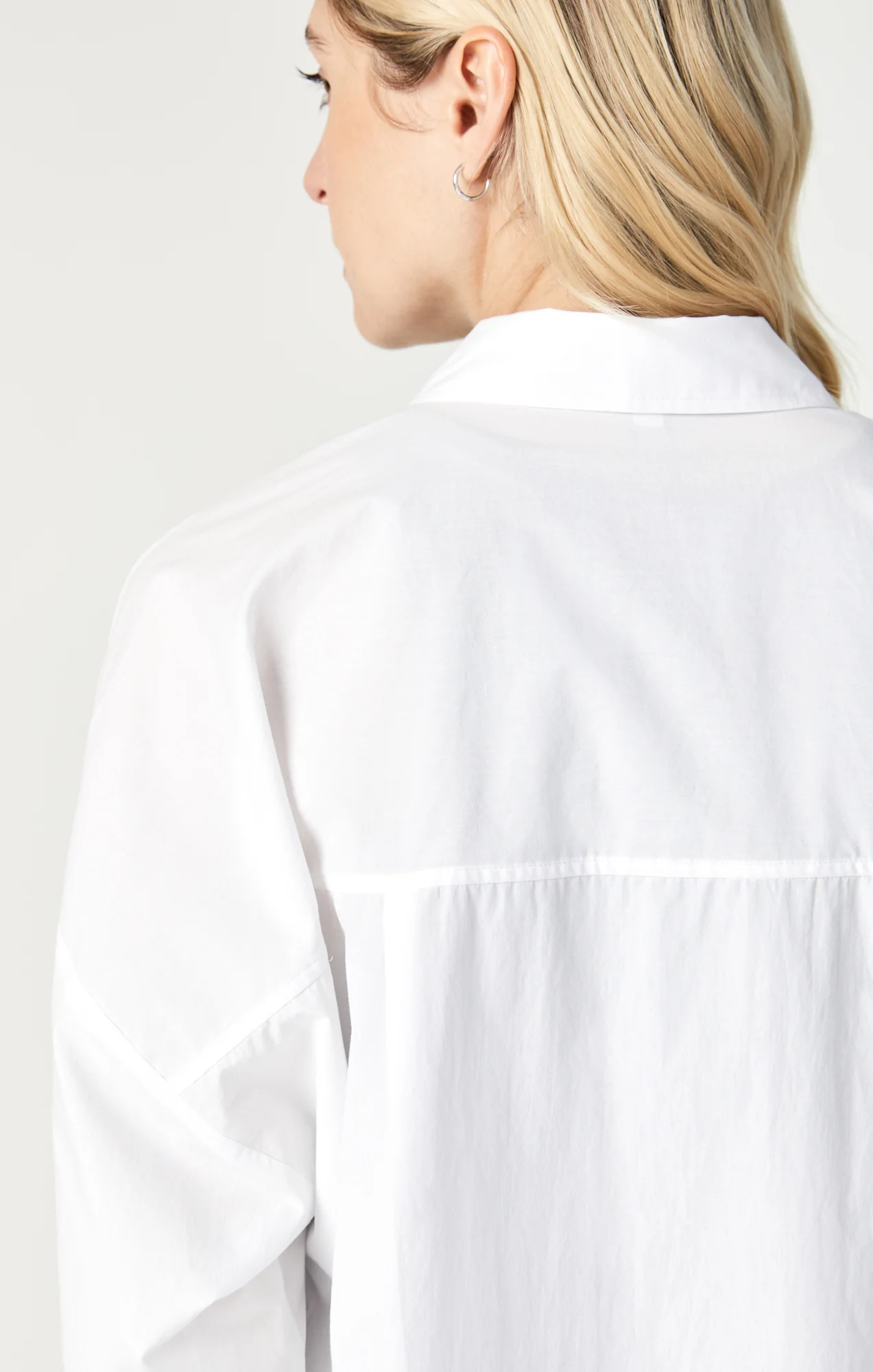 Mavi - Long Sleeve Button Down Shirt Oversized Fit ~ Antique White
