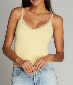 Bamboo Tank with Lace Detail