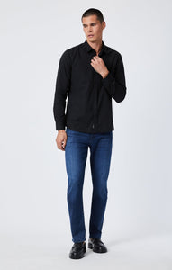 Mavi - Button-up Long sleeve shirt Slim fit ~ black