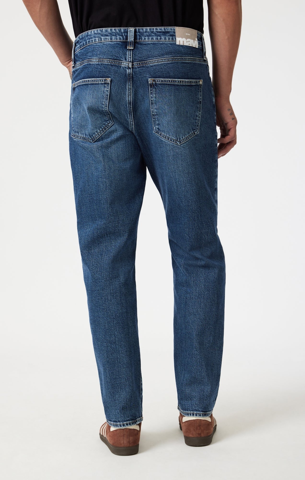 Mavi - Marcel loose straight leg jeans regular rise ~ mid brushed classic blue