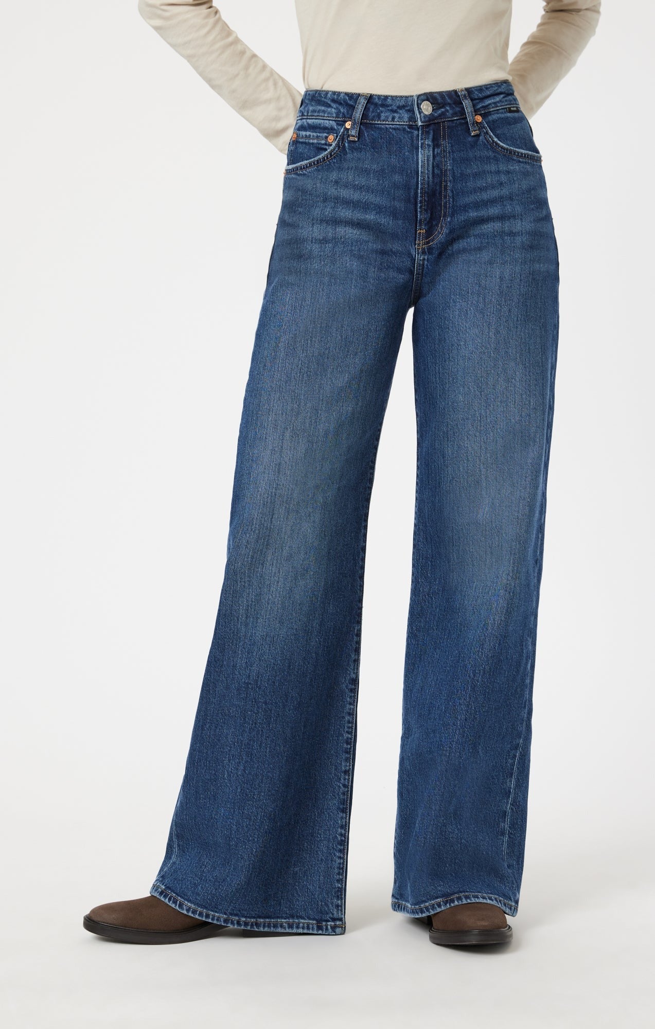 Mavi - Florida wide leg jeans - mid rise ~ midnight classic blue