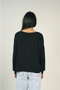 Jackson Rowe - Notch LS V Neck Top