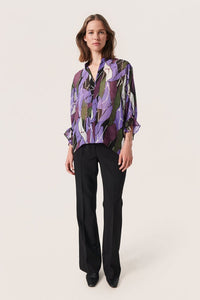 SOAKED IN LUXURY - JOSEFINE AMILY BLOUSE ~ PASSION FLOWER ROCK PRINT
