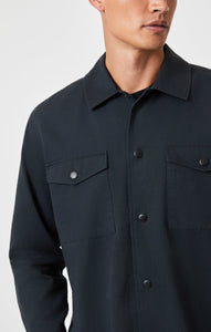 Mavi - Double pocket Overshirt Regular fit ~ pirate black