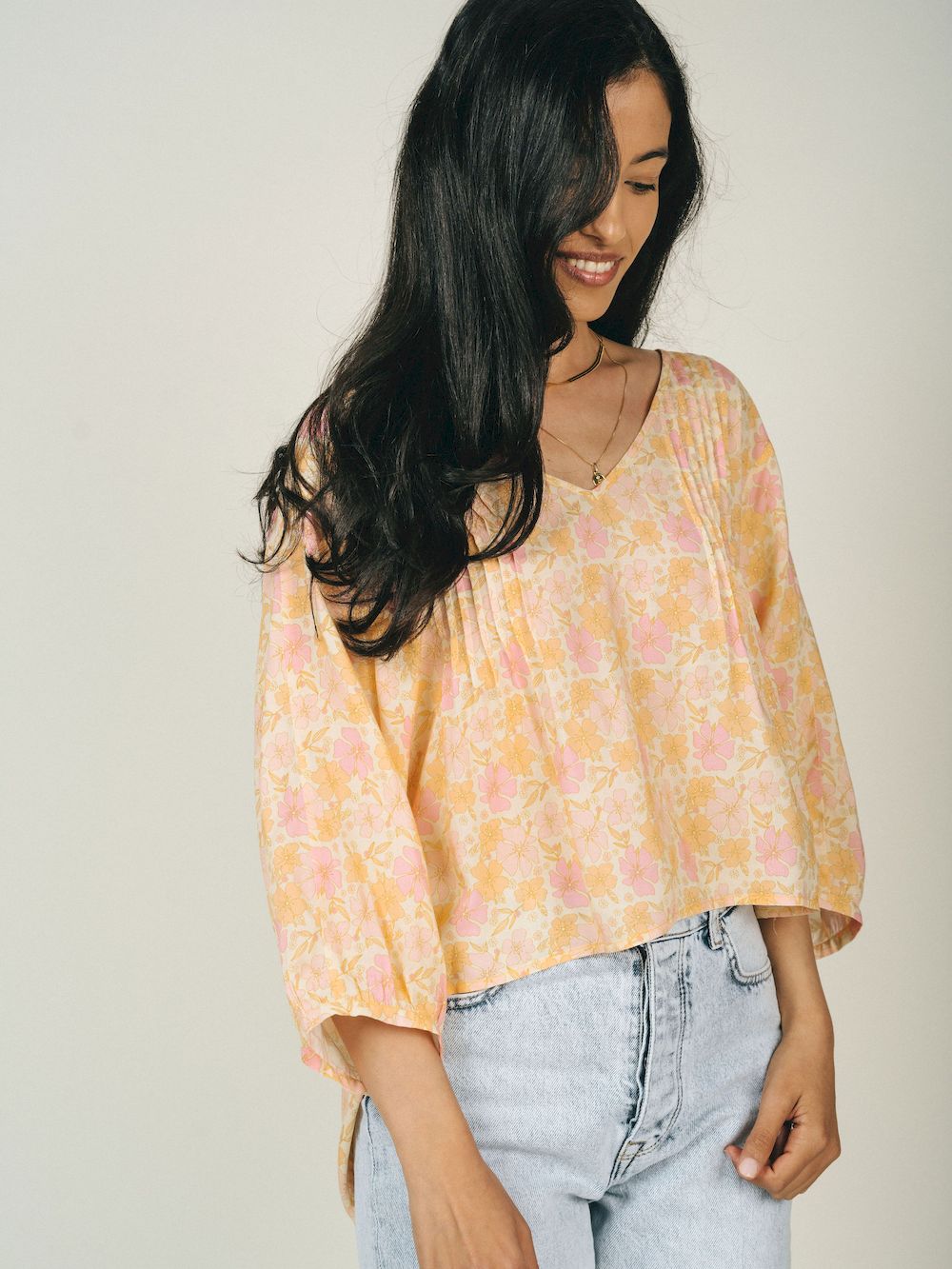 Jackson Rowe Fluttershy Top ~ Vintage Poppy