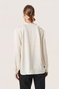 Soaked in Luxury - SLIoana Blouse LS  - Whisper White