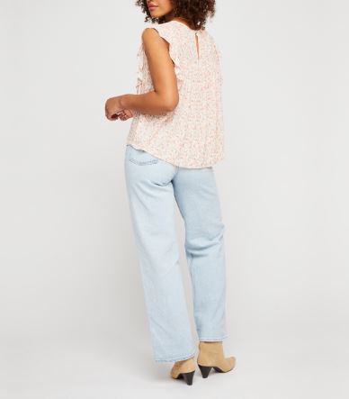 Gentle Fawn - Leona Top – Apricot Ditsy