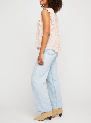 Gentle Fawn - Leona Top – Apricot Ditsy