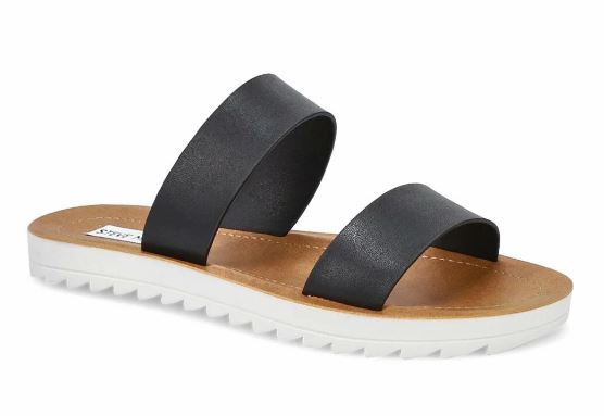 Steve Madden  - Zaggy Casual Slide Sandal - Black