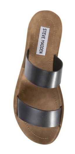 Steve Madden  - Zaggy Casual Slide Sandal - Black